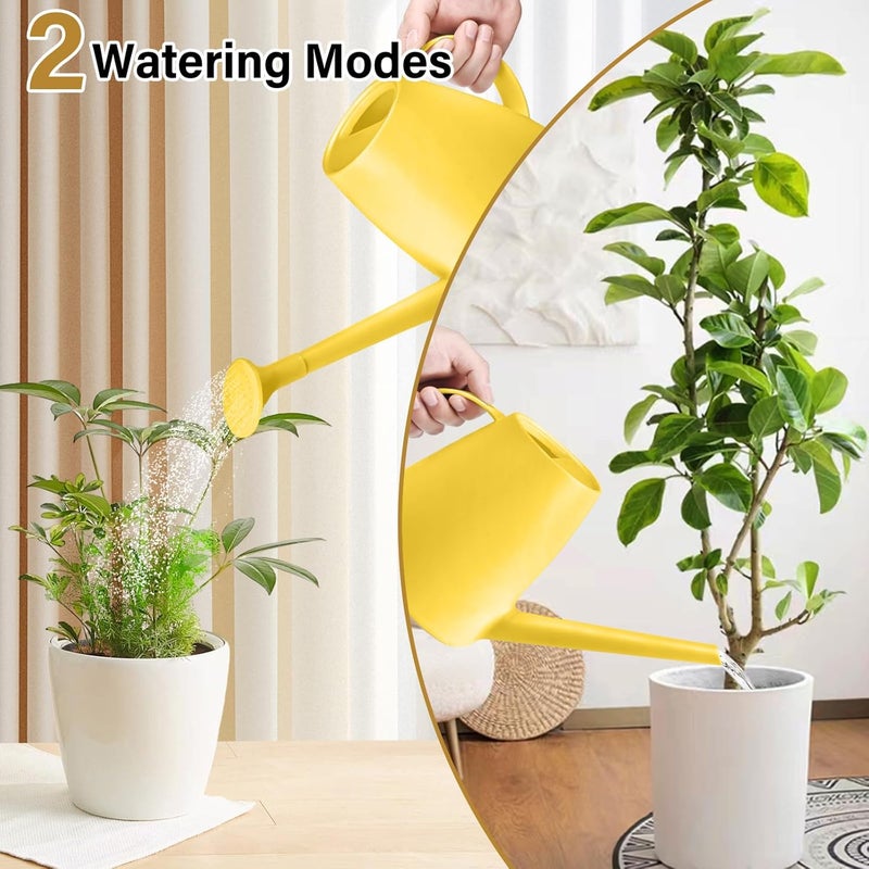 VKPLITE Plant Watering Can - Plastic Indoor and Outdoor - 1/2 Gallon - Yellow - Image 3